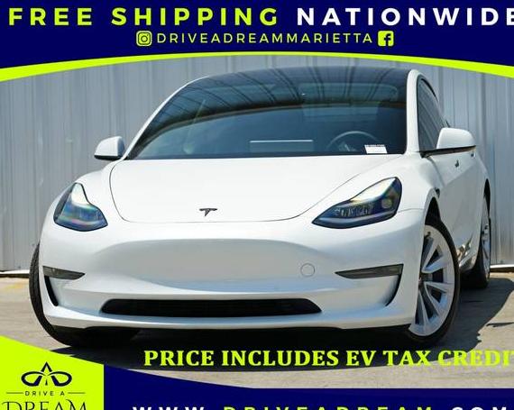 TESLA MODEL 3 2021 5YJ3E1EBXMF061622 image
